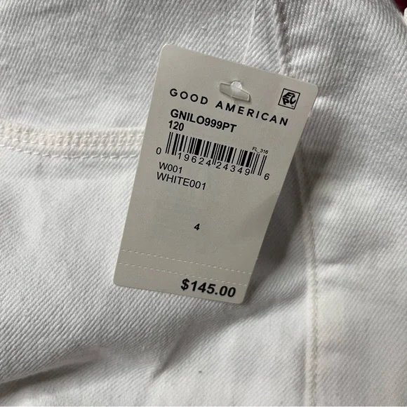 Good American White High Rise Mom Jean - Picture 5 of 10